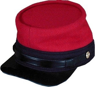 CIVIL WAR CONFEDERATE CSA REBEL GENERAL OFFICER WOOL KEPI BUMMER CAP HAT-XLARGE