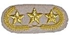 Confederate (C.S.) Generals Collar Insignia standard QM-1827