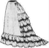 Ladies wedding slip, 19th Century (1800s) Ladies Underpinnings