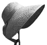 Old Fashion Straw Bonnet (O. F. Straw Bonnet), 19th Century (1800s) Ladies Hat
