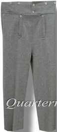 Men's 1830-1840 Narrow Fall (Narrowfall) Trousers / Pants