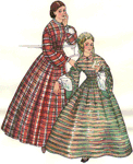 1850-1862 Fashionable Skirt by Past Patterns. #700, 19th Century