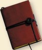 Cranberry red leather journal