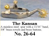 The Kansan Spurs, by Colorado Saddlery