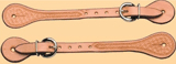 Spur Straps: Basket Stamped High Country - Old West, by Colorado Saddlery