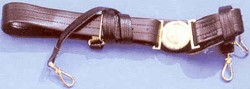 Naval Officers Sword Belt, Regulation Black Leather