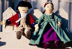 Netsey Doll and William Doll, Colonial dressed