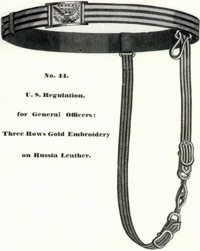 General Officer's Dress Sabre Belt from Schuyler Hartley Graham Catalog