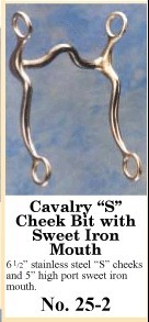 Cavalry Style 'S' Cheek Bit