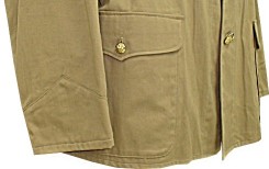M1899 Officers Khaki Field Blouse, Infantry - cuff / pocket detail