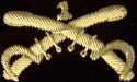 Spanish American War Officers Collar Insignia, 1st Cavalry