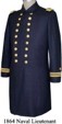 U.S. 1864 Naval Lieutenant's Frock Coat, American Civil War Uniforms