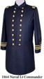 U.S. 1864 Naval Lt Commander's Frock Coat, American Civil War Uniforms