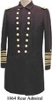 U.S. 1864 Naval Rear Admiral's Frock Coat, American Civil War Uniforms