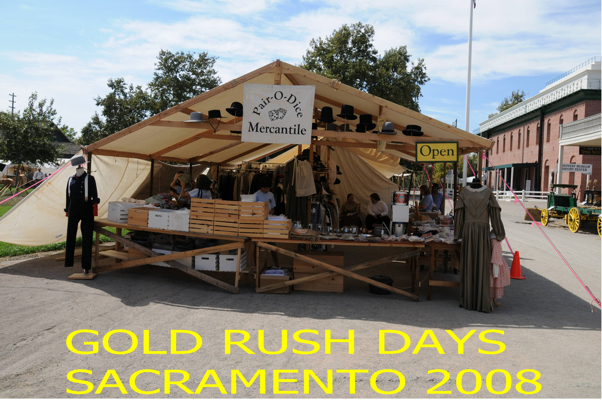 Pair-o-Dice Mercantile Tent Drygoods Store (1800s California Gold Rush Style)
