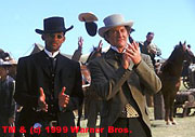 Will Smith and Kevin Kline on Wild Wild West, Warner Brothers 1999