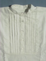 Broad Plaits Collarless Shirt