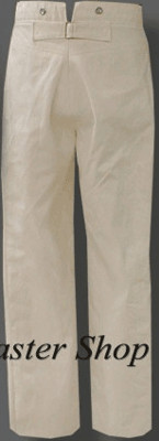CSMC Summer Trousers, White Duck (Confederate Marine Corps), back
