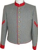C.S. Enlisted / NCO early war shelljacket, artillery corporal, medium grey