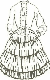 Girls hoop with blouse attached / hoop-slips, 19th Century (1800s) Girls Underpinnings