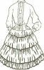 Girls hoop with blouse attached / hoop-slips, 19th Century (1800s) Girls Underpinnings