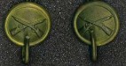 U.S. Indian Wars Dress Helmet, Infantry Officers Side Buttons