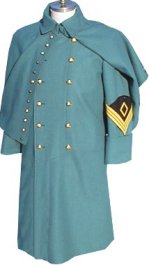 M1872 Enlisted Greatcoat for both foot and mounted - Cavalry, 1st sergeant shown