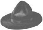 WWI campaign hat. World War One Hats. Victorian hats. 19th Century (1800s) hats.