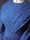 1840s Folded Fan Front Day or Tea Dress, 19th Century (1800s) Ladies dresses