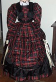 1830's to 1840's Day Dress, back. 19th Century