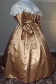 1848 Day, Evening or Wedding Fan Front Dress, 19th Century (1800s) Ladies