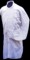 White - Button-Up Detachable Collar Shirt - Plain Bib, 19th Century (1800s) Clothing