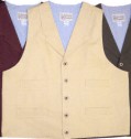 Civilain Single Breasted Notched Collar Vest, 19th Century (1800s) Men's Clothing