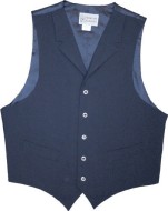 Civilain Single Breasted Notched Collar Vest, 19th Century (1800s) Men's Clothing