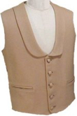Civilain  Shawl Collar Vest, 19th Century (1800s) Men's Clothing