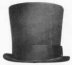 Beau top hat. Victorian hats. 19th Century (1800s) hats