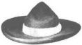 Vaquero hat. Victorian hats. 19th Century (1800s) hats