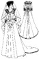 1882-1888 Bustle Wedding Gown with Cathedral Train pattern by Past Patterns, #303