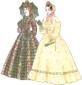 1850-1867 Gathered Fitted Bodice pattern by Past Patterns, #700, 701 & 702
