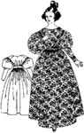 1830s Full High Gown pattern #003. By Past Patterns, 19th Century