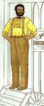 Classic Plain-Cut Summer Trousers Mid 19th Century. By Past Patterns #015