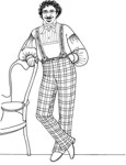 Men's Spring-Bottom Winter Trousers with or without Foot Straps Circa 1843-1856. By Past Patterns #016, 19th Century