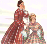 1850-1863 Darted and Fitted Bodice by Past Patterns. #702, 19th Century