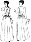 Late 1880-1892 Day Dress. By Past Patterns #903, 19th Century
