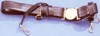 Naval Officers Sword Belt, Regulation Black Leather