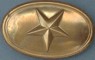 Texas (Star) Oval Lead Filled Buckle, Civil War Enlisted
