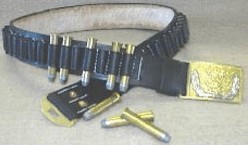Fair-Weather Christian Cartridge Belt, Style A: Leather Loops