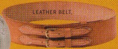 Waist Belt, wide belt with 2 buckles in natural