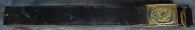 Waist Belt for Foot NCO's, Navy and Officers, Regulation Black Leather