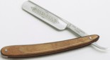 Straight Razor with Wood Handle